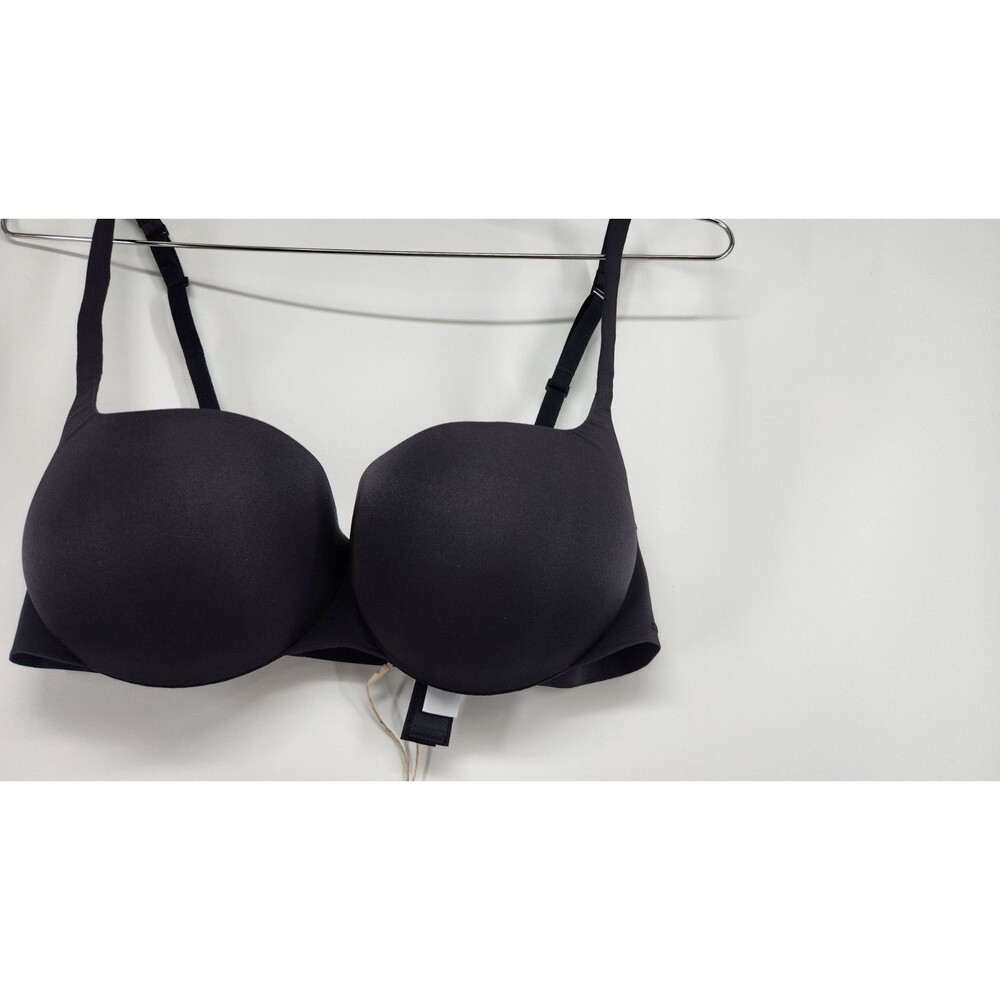 Skims 34C Onyx Black Ultimate Push Up Balconette Bra Ba-BAL-5486W NWT - Picture 3 of 6